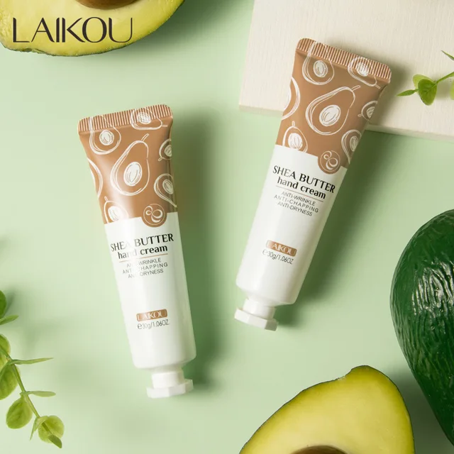 LAIKOU Shea Butter Hand Cream Deep Moisturizing Anti-chapping Anti-crack Anti-Drying Avocado Body Cream Improve Dry Body Lotion 1