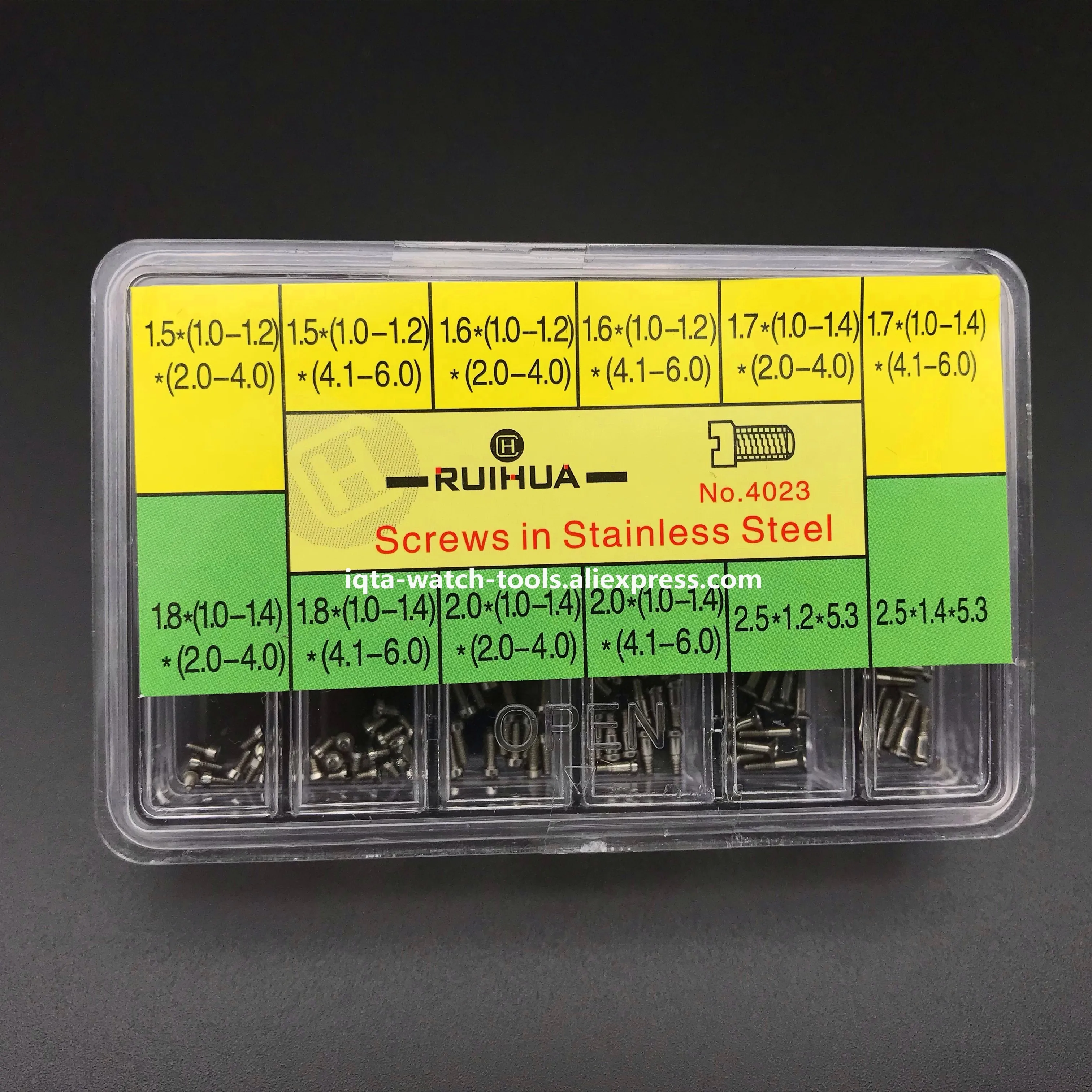 Шлицевые винты и H нержавеющая сталь Ассорти винтов Инструменты для ремонта