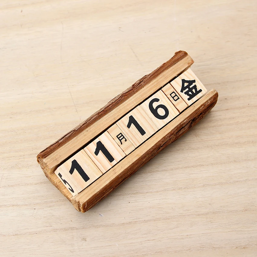 Креативный Настольный календарь сделай сам с вечным календарем деревянным