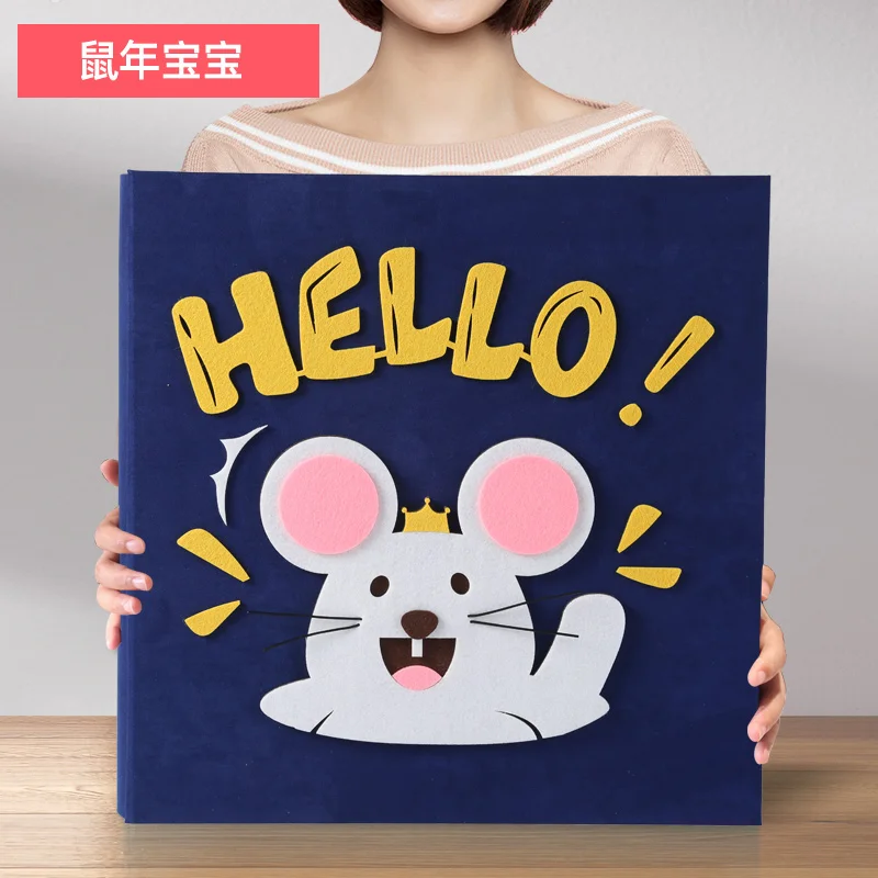 PA50 Inserted photo album 6-inch baby growth record book commemorates children's creativity in large-capacity photo album