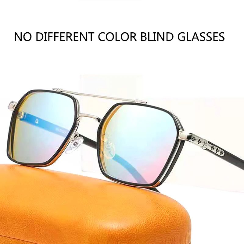 

NONOR Classic Fashion Red Green Color Blind Glasses Color Weak Eyeglass Corrective Spectacles Men For Women Sunglasses