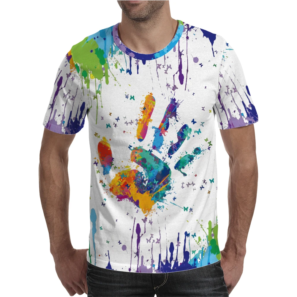 Мужская футболка для бега Большие футболки с пятью пальцами разным дизайном