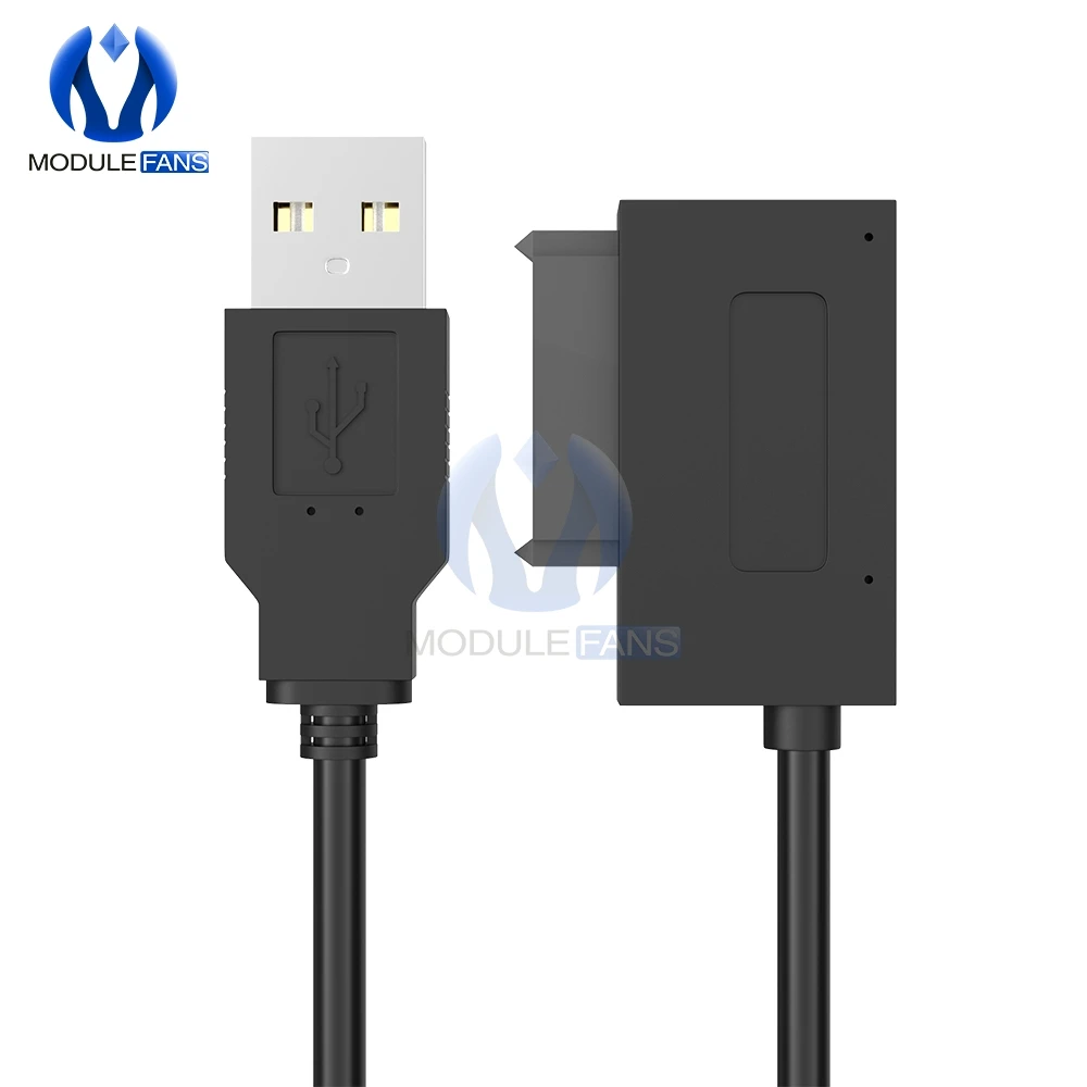 1 шт. USB 2,0 до 7+ 6 13Pin Slimline SATA ноутбук CD/DVD Rom Оптический Кабель-адаптер