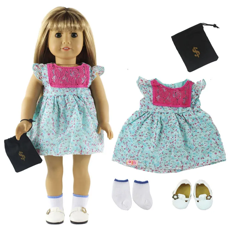 1 комплект красивое платье принцессы наряд кукольная одежда для 18 дюймов A9|Куклы|