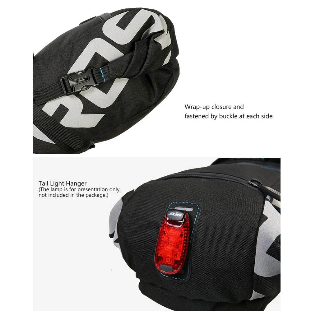 ROSWHEEL 131414 велосипедная подседельная Сумка велосипедная MTB Дорожная задняя Упаковка водонепроницаемый Выдвижная 8L 10L
