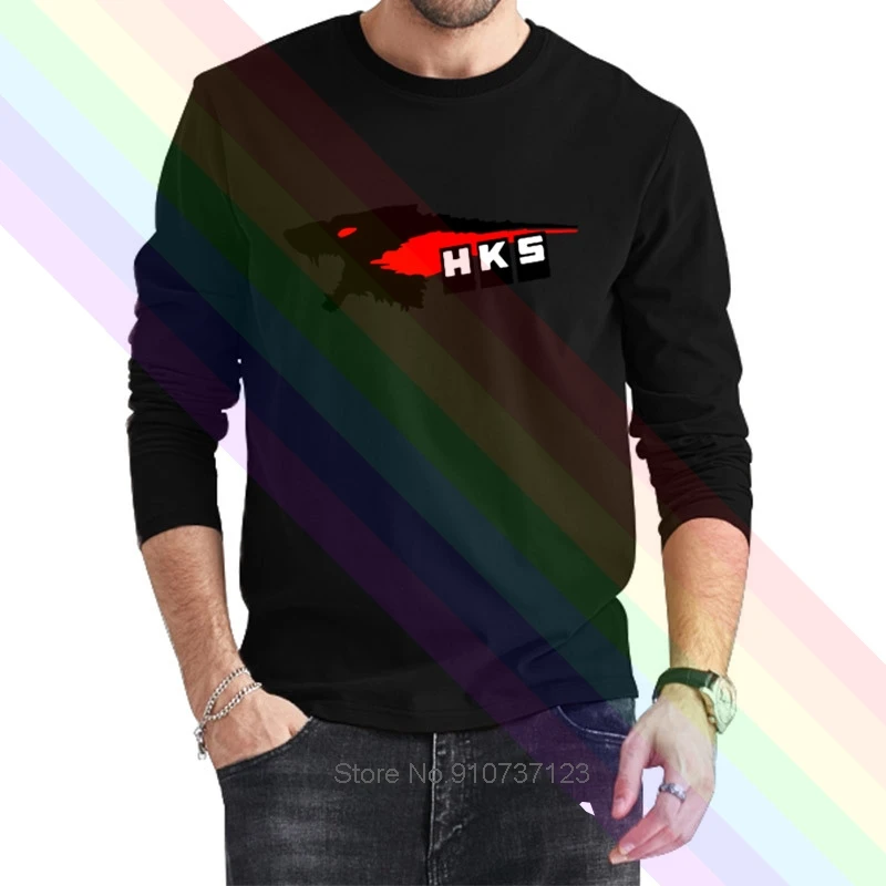 

Newest 2020 Summer HKS Small Buttons Logo Casual T Shirt Present 100% Cotton Clothes Homme Tops Tees S-4XL