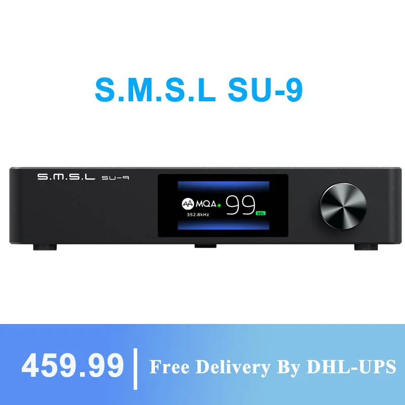 SMSL SU-9 DAC MQA полный декодер Bluetooth 5 0 ES9038Pro DSD512 PCM768kHz/32Bit USB сбалансированный SH-9 DA-9 |