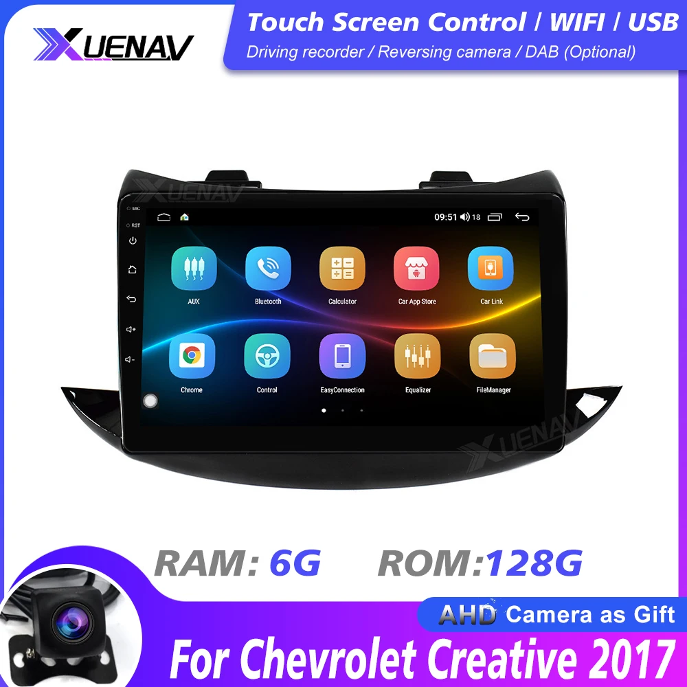 Автомагнитола мультимедийный DVD плеер автомобильный GPS навигатор для Chevrolet