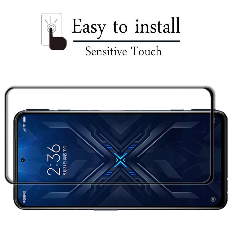 

Full Cover Tempered Glass Film For Xiaomi Black Shark 4 3 2 1 Full Glue Screen Protector On Black Shark 3 Pro 2 Pro 3S Helo 4pro