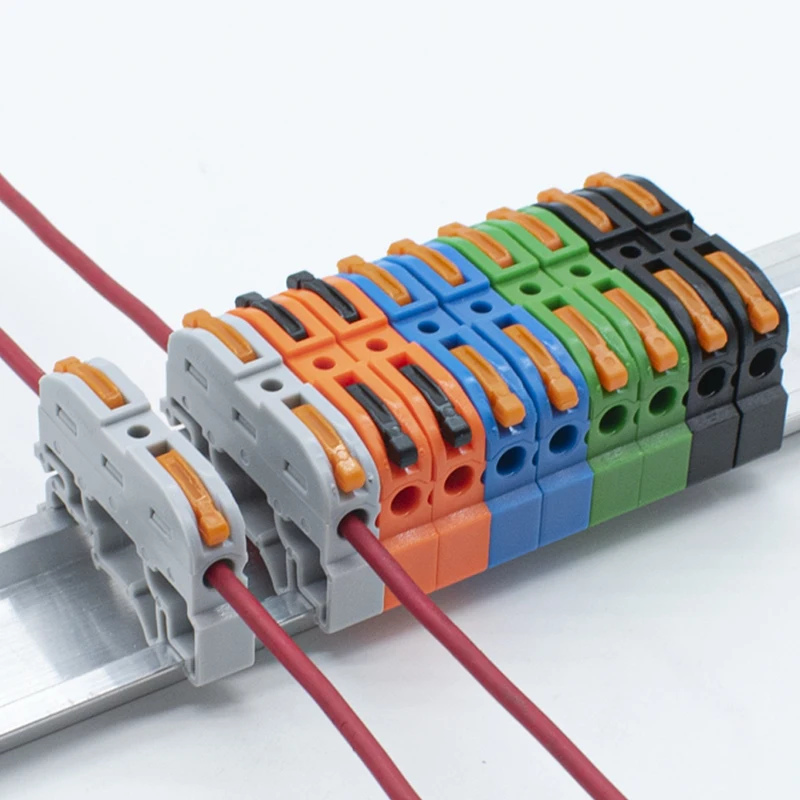 

Wire Connector Quick Fast Cable Connectors Universal Compact Din Rail LED Light Lamp Conector Wiring Conductor Terminal Block