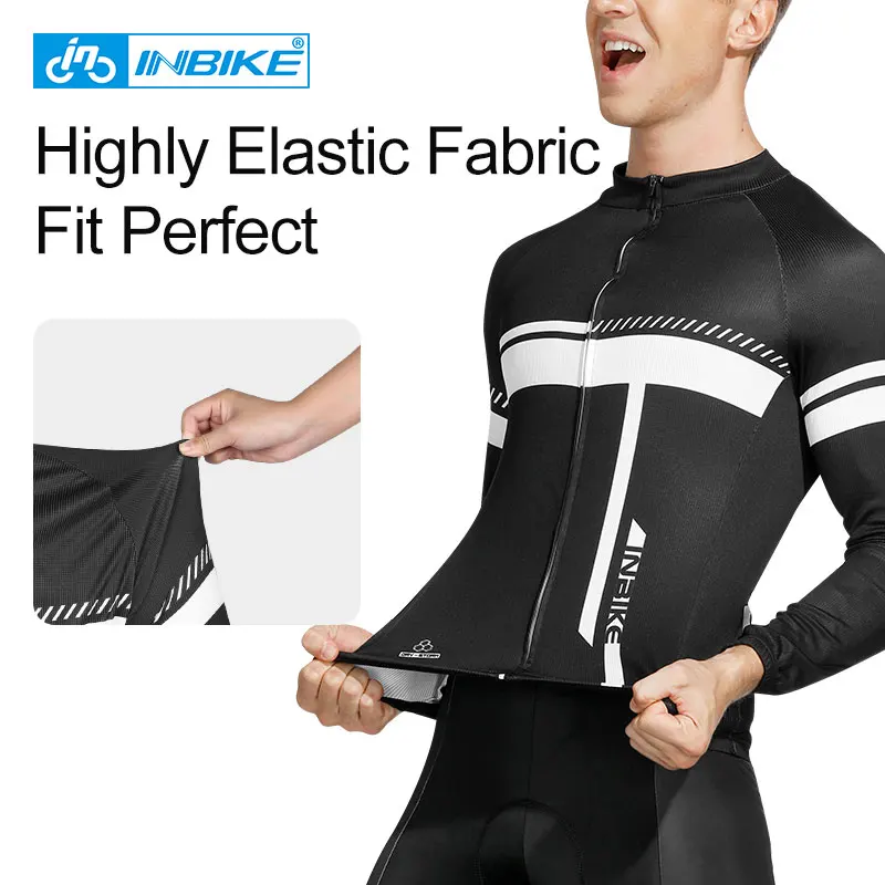 INBIKE одежда для велоспорта с длинным рукавом на осень и зиму Джерси катания горных