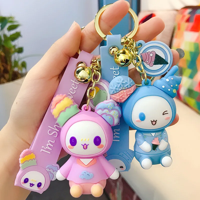Корейские милые куклы брелоки аксессуары для мороженого шоколадные брелки