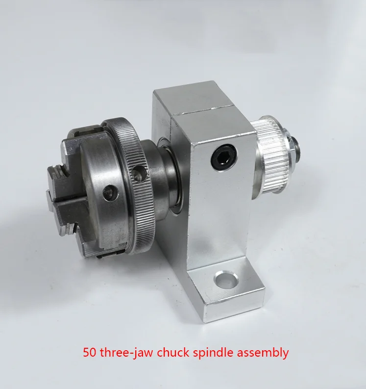 

50/65/80 Woodworking Simple Miniature Lathe Spindle, Bead Machine, Chuck Spindle, Lathe Spindle Three claws and four claws