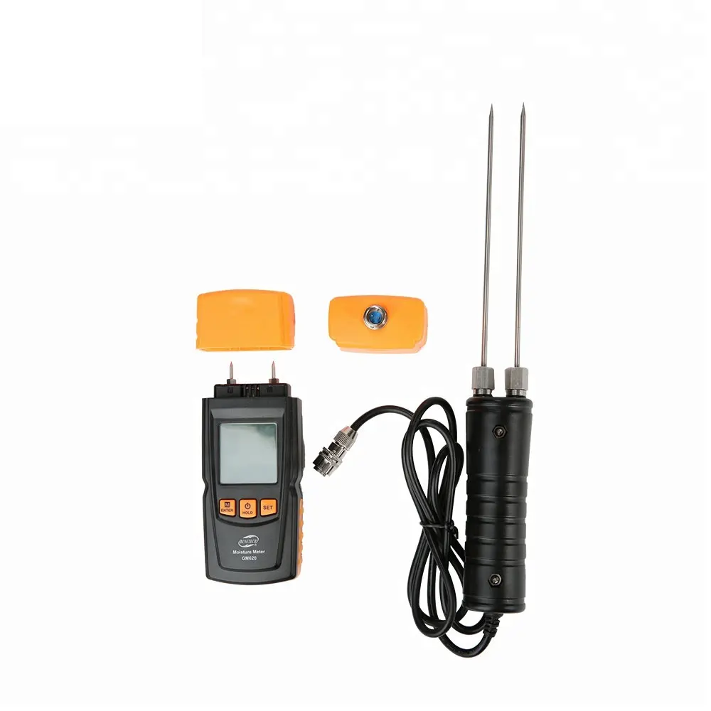 

BENETECH Wood Moisture Meter Humidity Tester Timber Damp Detector Two Long Probe GM620