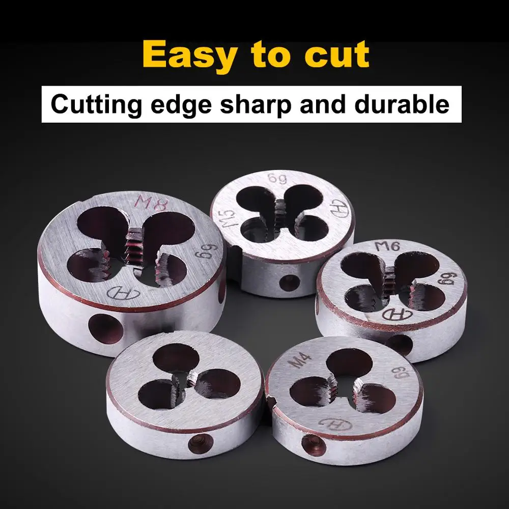 5 шт. высококачественные мини-метрические резьбовые штампы для резьбы из