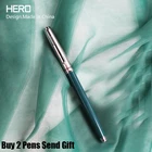 Ручка перьевая Hero 007 с чернилами, модный дизайн, подходит для школы и студентов, карандаш для письма, 2 ручки, отправка в подарок