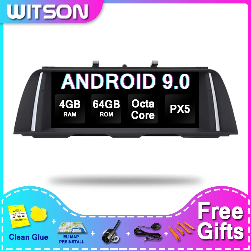 

Автомобильный DVD-плеер WITSON, Универсальный DVD-плеер с большим экраном, Android 9,0, Gps, для BMW 5 серии F10/F11(2013-2016), NBT, 4 Гб ОЗУ, 64 Гб ПЗУ