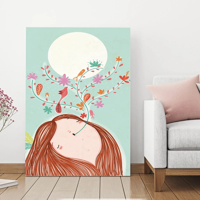 

DIY 5D Full Diamond Painting Custom Fantasy Dream Watercolor Painting Cross Stitch Set Home Decoration Rhinestone Gift