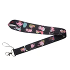 Отвага трусливая собака Новое поступление ГОРЯЧИЙ ремень для телефона шейный ремешок с зажимом для брелок для ключей, держатель для карты брелок вечерние подарки E0507