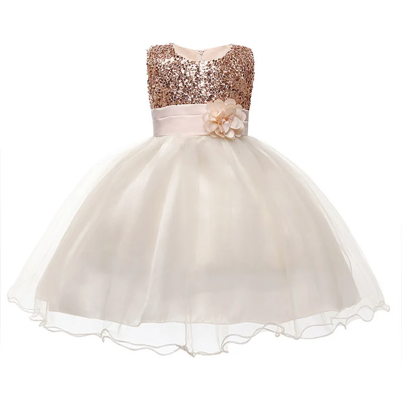 Белый Children Halloween Girl Costume Princess Dress Toddler 7 Colors Candy Wedding Dresses for Girls Flowers Kids Holiday Gift - Цвет: Белый