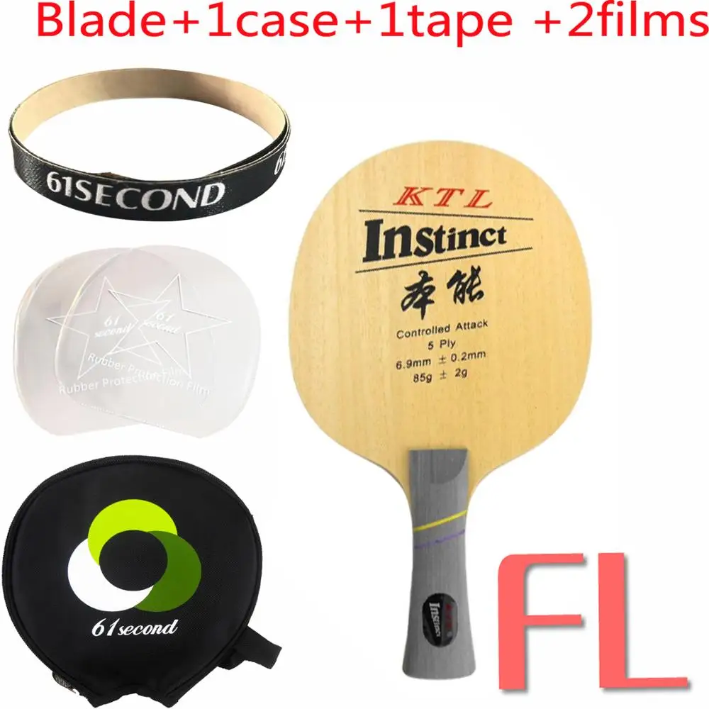 KTL Instinct Shakehand Настольный теннис(пинг-понг) лезвие - Цвет: FL with Y 1 case