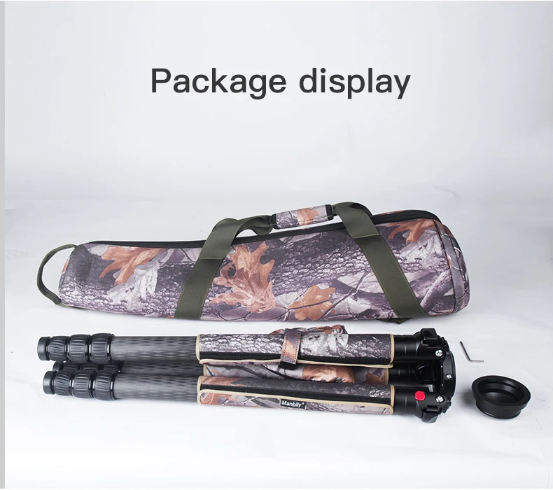 Штатив Manbily из углеродного волокна профессиональный Трипод большого диаметра с