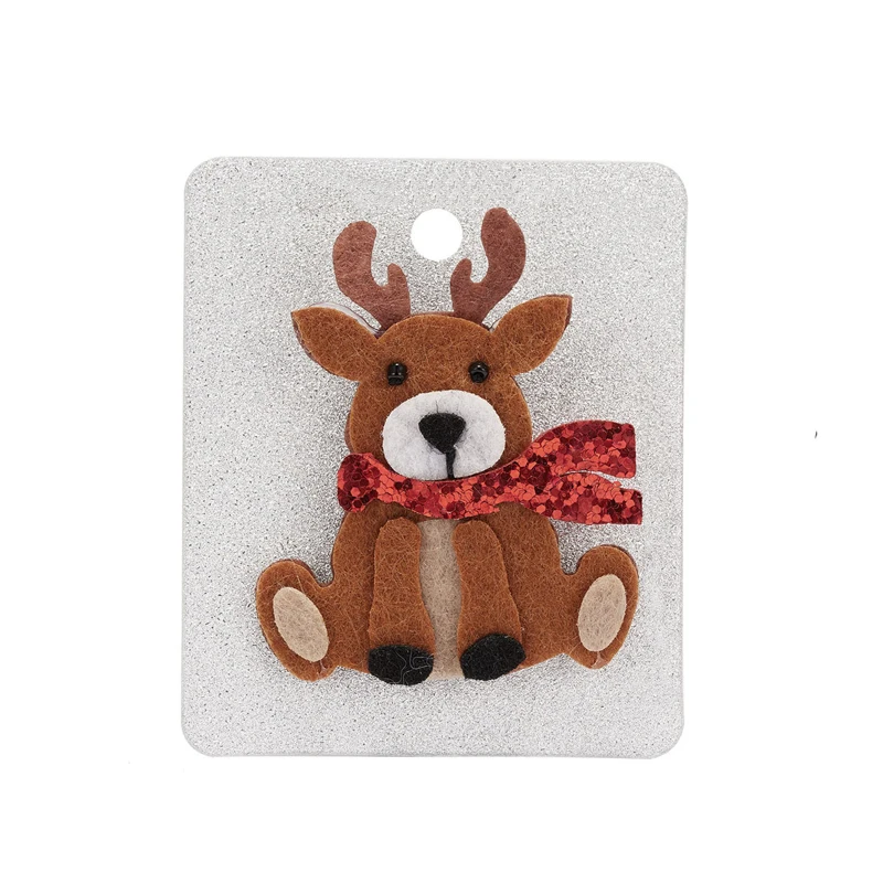 

Fashion Christmas Brooches Multicolor Christmas Reindeer Brown Christmas Tree Elk Badge Small Brooch Women Party Jewelry Gifts