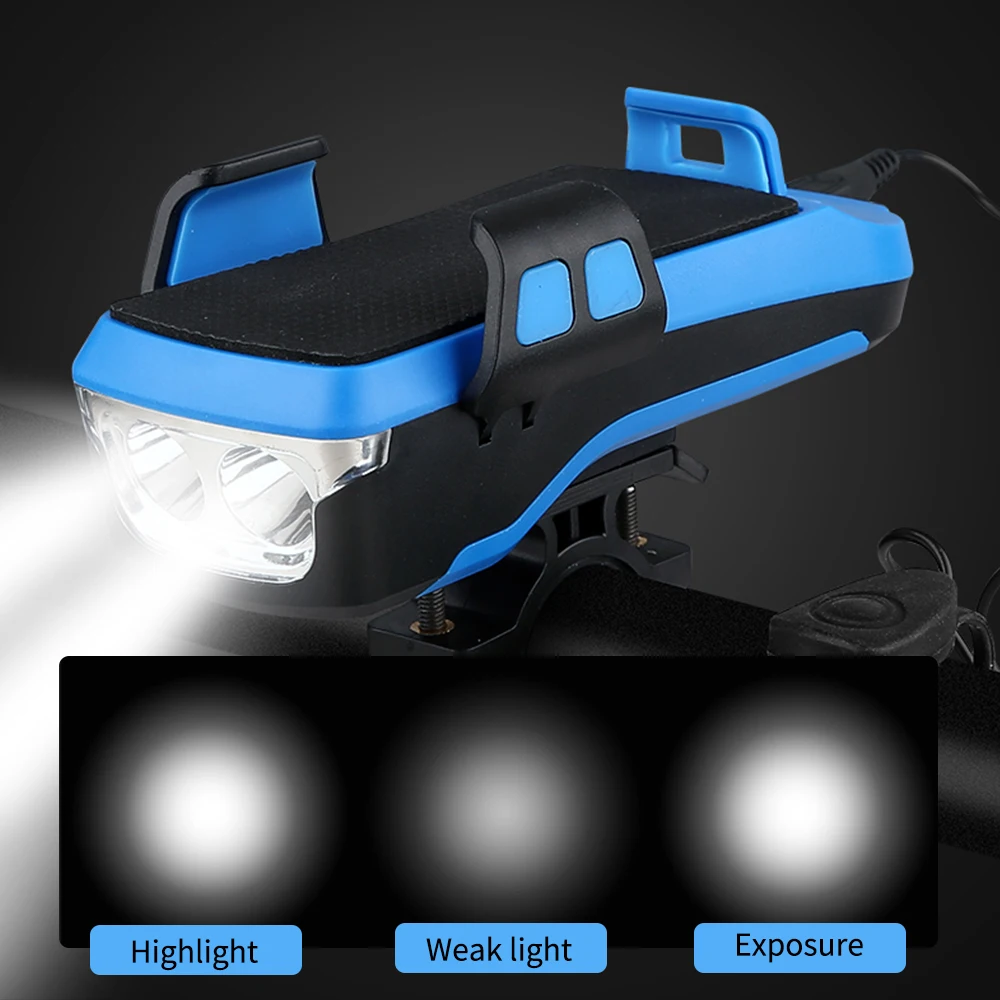 Велосипед светильник держатель телефона 4 в 1 Подставка для руля с велосипедная