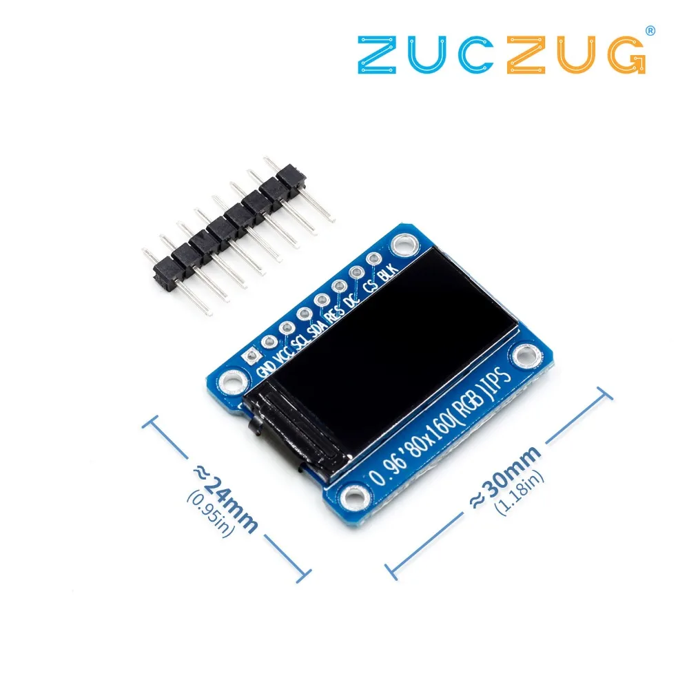 TFT Display 0.96/1.44/1.8 inch IPS 7P SPI HD 65K Full Color LCD Module ST7735 Drive IC 80*160 (Not OLED) For Arduino | Электронные