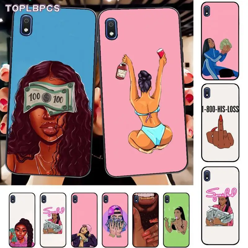 TOPLBPCS зарабатывать деньги черных точек полоски для девочек мягкий чехол телефона