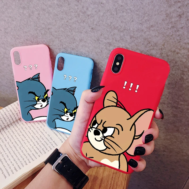 Чехол для телефона с рисунком Тома Джерри huawei P30 P20 P10 Pro Lite Plus матовый Силиконовый