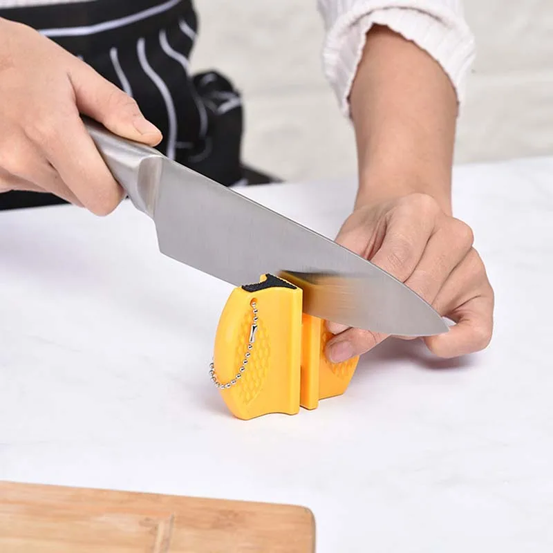 Kitchen Knife Sharpener Mini Ceramic Sharpening Knives Stone Rod Portable Butterfly Type Whetstone Pocket Sharpen Tool | Дом и сад