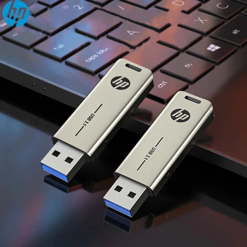 

HP X796W USB Flash Drive Disk USB 3.1 Metal Matte Pen Drive Pendrive 32G 64G 128G 256G 512GB Memory Stick Storage U Disk for PC