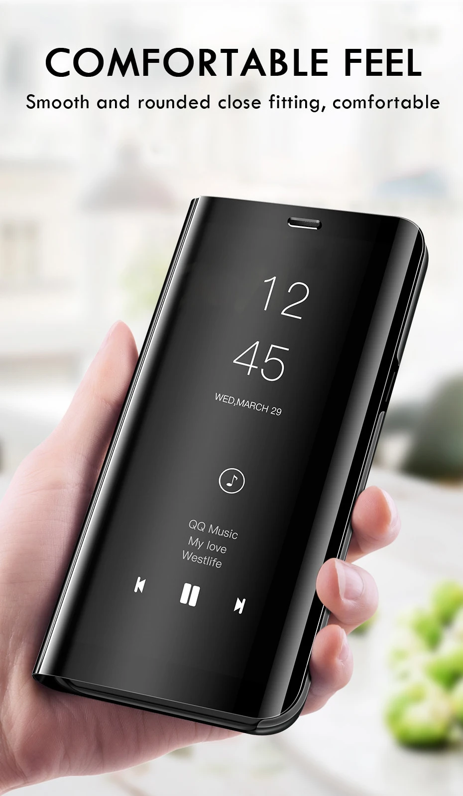 Auroras для vivo Y93 Lite чехол подставка держатель флип зеркало вид для vivo y93 lite противоударный vivo чехол