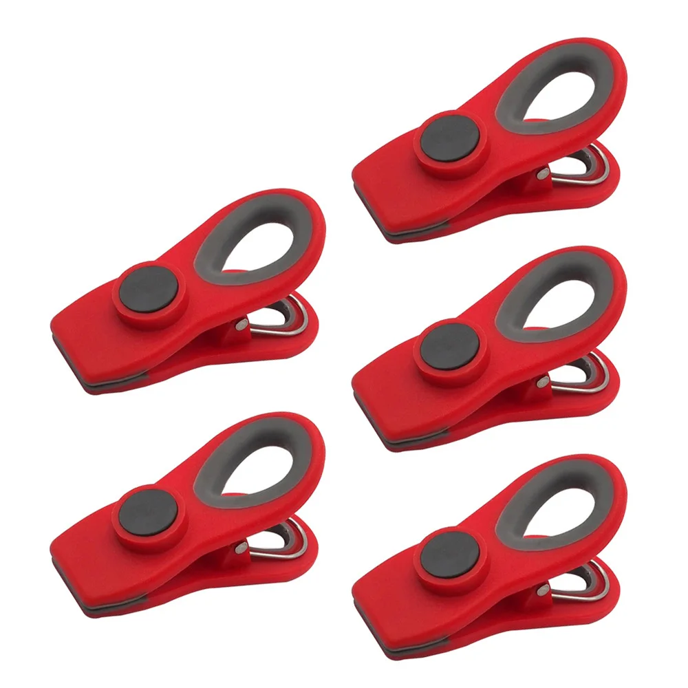 

Kitchen Fridge Magnetic Clips Food Snack Bag Clip Moisture-proof Sealing Clamp (Green)