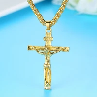 classic gold silver color cross jesus necklace virgin mary necklace religious jewelry mens and womens necklace party gift