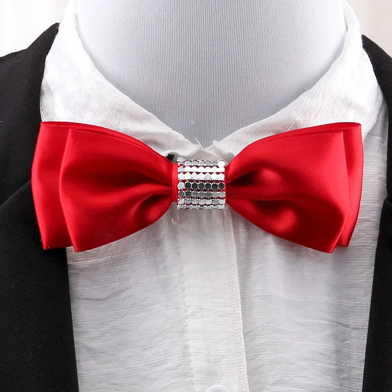 

High-grade Solid Color Shining Sequins Bowtie Knot Necktie Boys Grils Children Men Women Wedding Christmas Party Show Prom Gifts