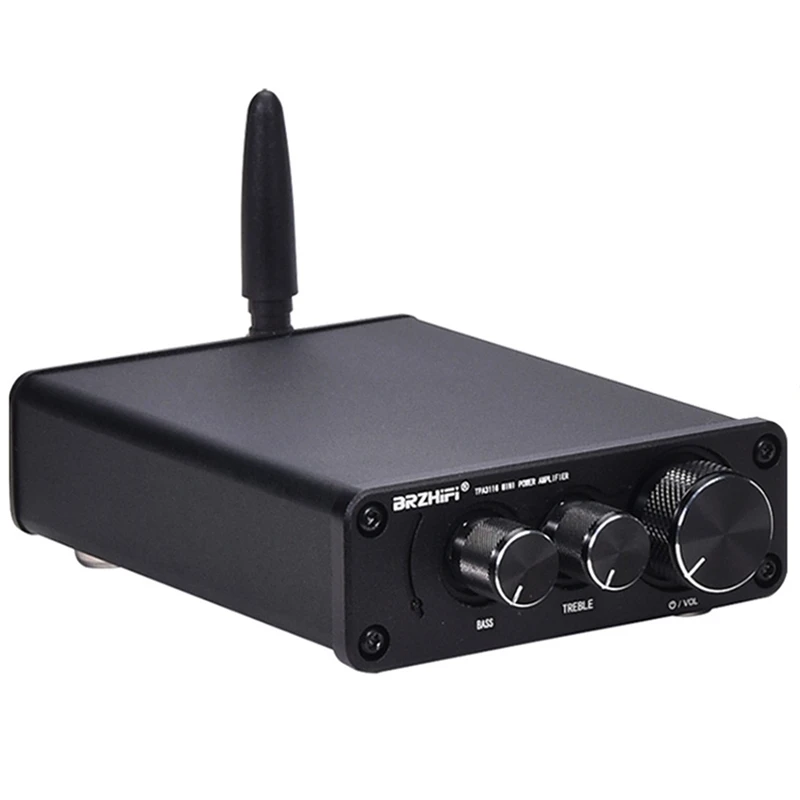 

BRZHIFI Mini Power Amplifier Desktop MINI Audiophile High Fidelity Digital Bluetooth 5.0 Stereo 100W