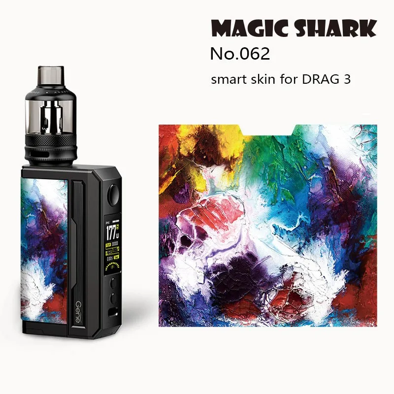 Magic Акула хорошее качество 3 м мягкая наклейка из ПВХ пленки чехол для Voopoo