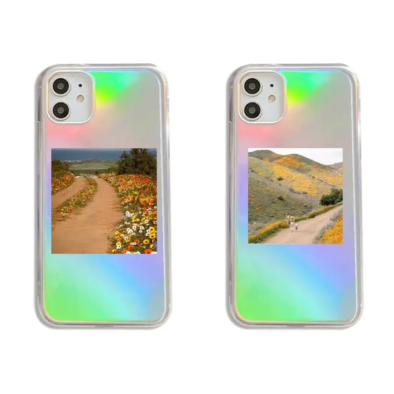 

Cottagecore Style pattern Phone Case Transparent for iPhone 7 8 11 12 se 2020 mini pro X XS XR MAX Plus
