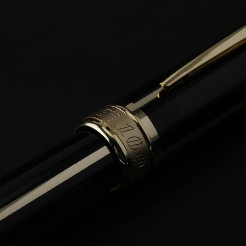 Роскошные ручки 14k перьевая ручка золотого цвета 0 5 мм с тонким перьевым