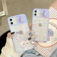 for samsung s21 ultra case galaxy note 20 matte phone cover s20 fe kawaii anime shell s21 plus cartoon sliding lens protection
