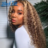 mongolian kinky curly wig 200 highlight wig human hair remy curly frontal wig 13x4 transparent lace wigs 30 inch lace front wig