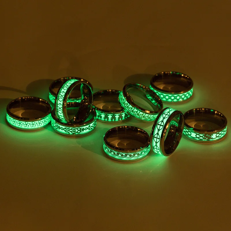 

Luminous Elephant Ring Animal Ornament European and American Popular Jewelry
