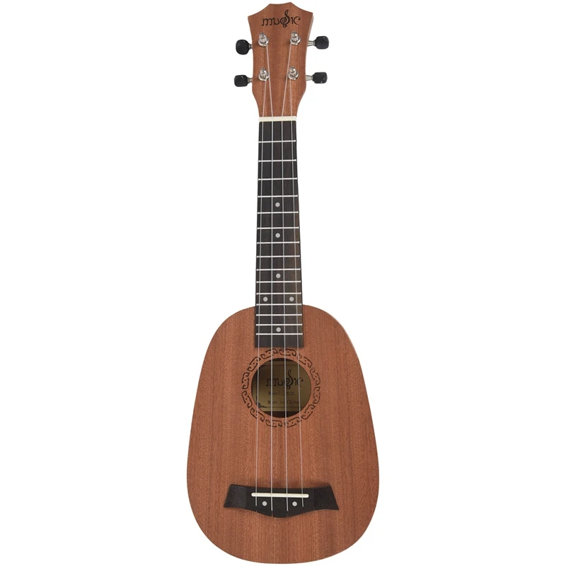 

21inch 4 Strings Pineapple Style Mahogany Hawaii Ukulele Uke Electric Bass Guitar For Guitarra Musical Instruments Music Lovers