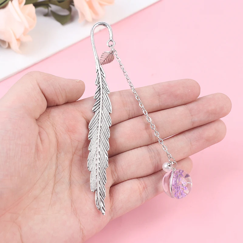 Креативные образцы цветов Закладка подвеска металлическая книжка отметка