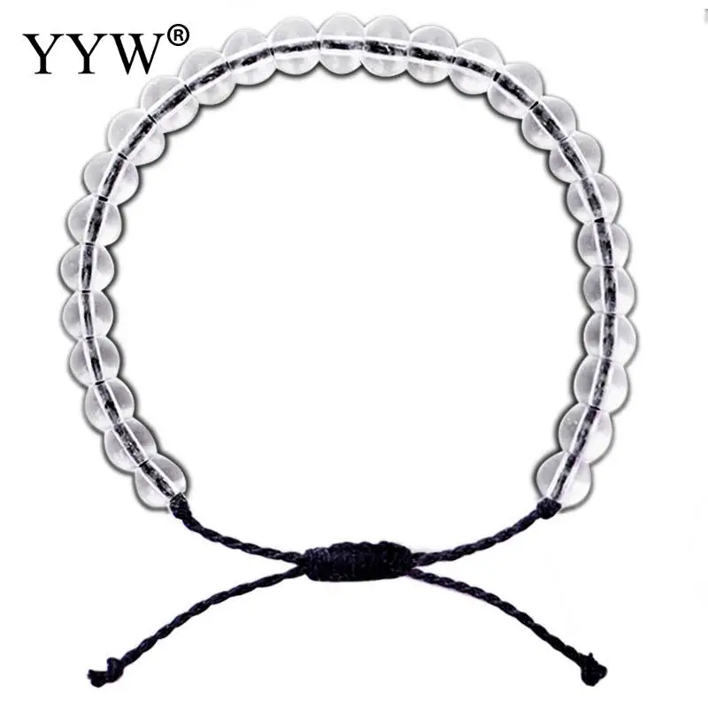 Простой Deisgn женский прозрачный кварцевый браслет нейлоновый шнур цепь