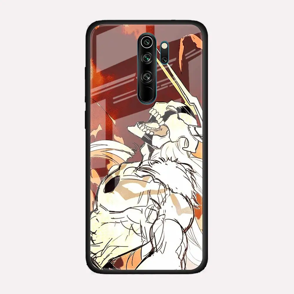 Phone Case for Xiaomi Redmi Note 9S 7 8 9 Pro 8T 9T K20 K30 8A 9A 9C Tempered Glass Housing Cover Japanese anime Bleach | Мобильные