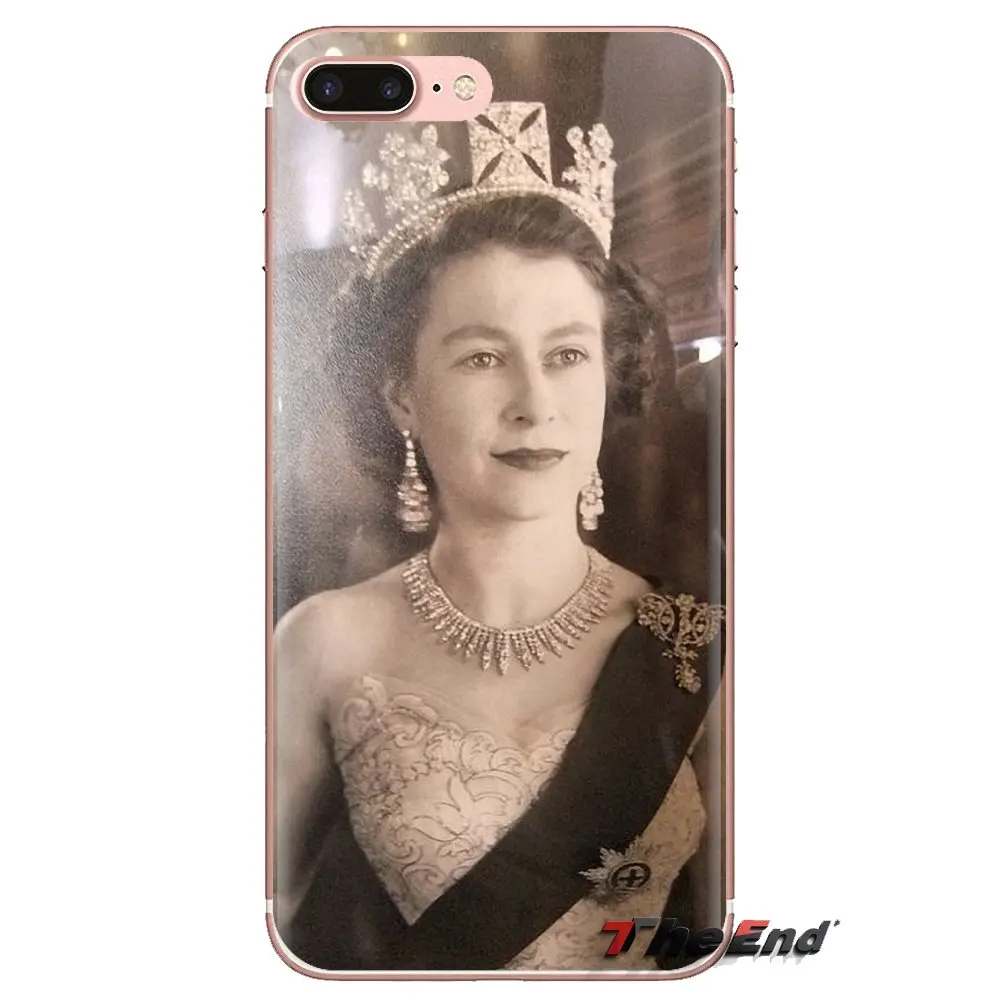 For HTC One U11 U12 X9 M7 M8 A9 M9 M10 E9 Plus Desire 630 530 626 628 816 820 830 The Queen Elizabeth II Princess TPU Skin Cover |