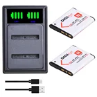 Фонарь NPBN1 NP BN1 аккумулятор + двойное зарядное устройство со светодиодной подсветкой для Sony фонарей, фонарей